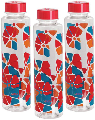 

Cello Contempo 1000 ml Water Bottles(Set of 3, Red)