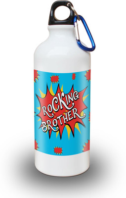 

Sky Trends Gift Rocking Brother Gifts For Birhday 600 ml Water Bottle(Set of 1, White)