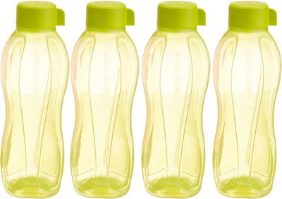 Tupperware Aquasafe 1000 ml Water Bottles(Set of 4, Yellow)