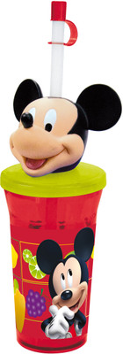 Disney Mickey 400 ml Water Bottle(Set of 1, Red, Green) Disney Mickey 400 ml Water Bottle(Set of 1, Red, Green)