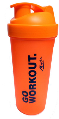 NAUGHTY BEAR GYM SHAKER 600 ml Water Bottle(Set of 1, Orange) available at flipkart for Rs.225