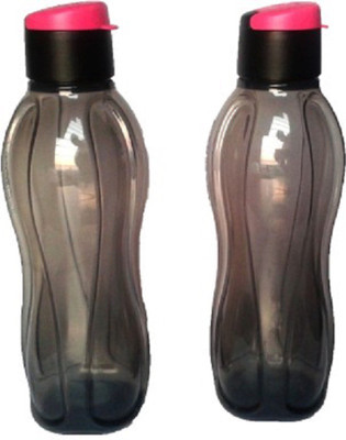 

Tupperware Aquasafe 750 ml Water Bottles(Set of 2, Black)