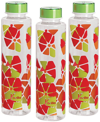 

Cello Contempo 1000 ml Water Bottles(Set of 3, Green)