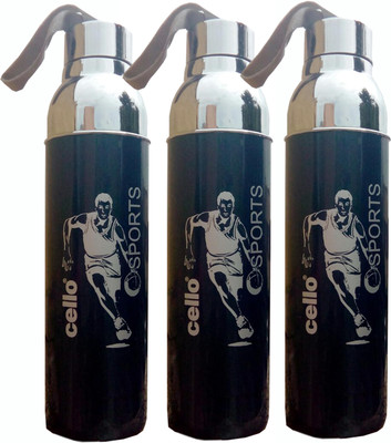 

Cello OPAQUE SERIES 1000 ml Water Bottles(Set of 3, Blue)