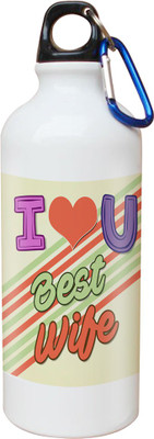 

SKY TRENDS Opaque Series 600 ml Water Bottle(Set of 1, White)