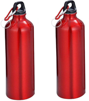 

Caryn opaque 750 ml Water Bottles(Set of 2, Red)