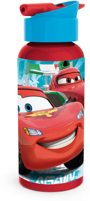 DISNEY Cars 400 ml Water Bottle(Set of 1, Light Blue, Red) DISNEY Cars 400 ml Water Bottle(Set of 1, Light Blue, Red)