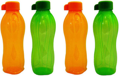 

Tupperware Eco 500 ml Water Bottles(Set of 4, Red, Green)