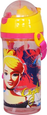 DISNEY Cinderella 600 ml Water Bottle(Set of 1, Pink, Yellow)