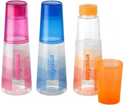 NAYASA 1000 ml Plastic Bottle(Pack of 3, Multicolor)