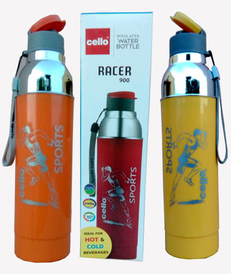 

Cello OPAQUE SERIES 900 ml Water Bottles(Set of 2, ORANGE N YELLOW)