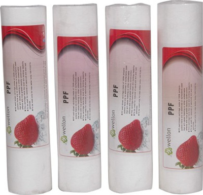 

Wellon PP'' Inch PP Filter For Domestic water Purifiers Solid Filter Cartridge(5, Pack of 4)
