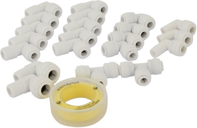 

Ampereus Connector Set for R O System and other water purifiers Solid Filter Cartridge(0.5, Pack of 22)