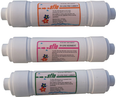 

SFLO INLINE PRECARBON,SEDIMENT,POSTCARBON Media Filter Cartridge(5, Pack of 3)