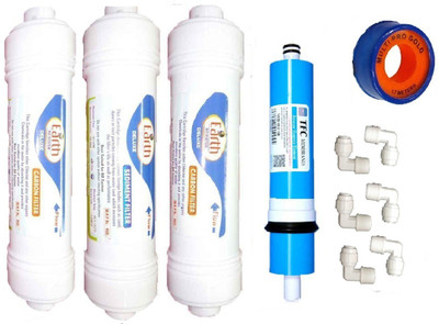 

Earth Ro System Ro Service Inline Filter set modl66 Solid Filter Cartridge(0.5, Pack of 11)