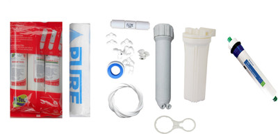 

Hi Tech 1 Year RO service Kit with Inline set, Pentair 75 GPD membrane, MH, Bowl, Pure Spun and Accessories Solid Filter Cartridge(0.001, Pack of 10)