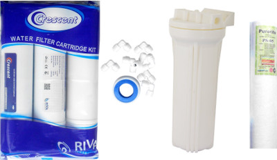 

Crescent Inline set with Bowl, Spun, Elbo and teflon tape Solid Filter Cartridge(0.001, Pack of 7)