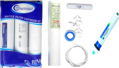 

Crescent Inline Set with Pentair 75 GPD membrane, Pipe, spun, Elbo, FR and Teflon Tape Solid Filter Cartridge(0.001, Pack of 9)