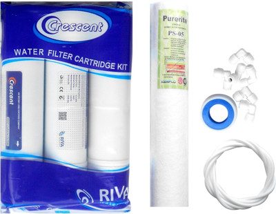 

Crescent Inline Set with Spun filter, Pipe, Elbo and teflon tape Solid Filter Cartridge(0.001, Pack of 7)