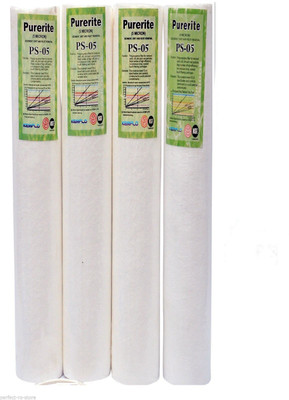 XISOM 20'' inch PP/Spun Filter/Pre-Filter Cartridge For RO/UV Purifier Solid Filter Cartridge(0.5, Pack of 4) available at flipkart for Rs.499