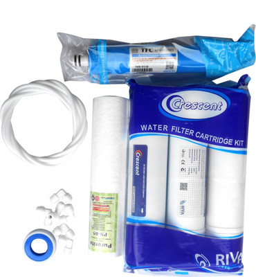 

Crescent Inline set with 80 GPD Micro TFC membrane Solid Filter Cartridge(0.0001, Pack of 6)