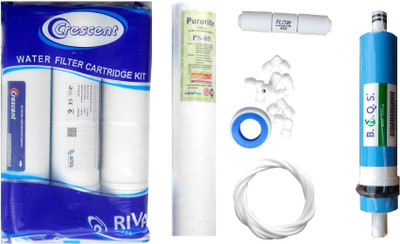 

Crescent Inline set with BNQS 80 GPD membrane Solid Filter Cartridge(0.005, Pack of 7)