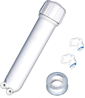 

Wellon RO Membrane Housing With Teflon Tape+Elbo For Water Purifier Solid Filter Cartridge(0.6, Pack of 4)