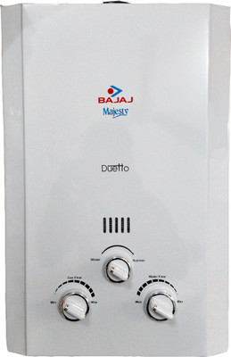 

Bajaj 6 L Gas Water Geyser(White, Majesty Duetto (PNG /LPG))