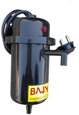 

Bajya 1 L Instant Water Geyser(Silver, Black, India), Black;silver
