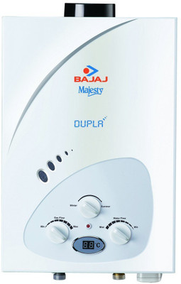 

Bajaj 6 L Gas Water Geyser(White, Majesty Dupla LPG 6-Litre)
