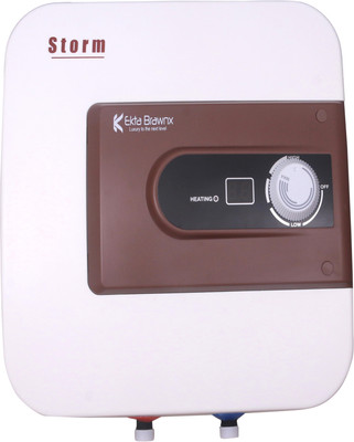 

Ekta Brawnx 15 L Storage Water Geyser(White, STORM X2-2202)