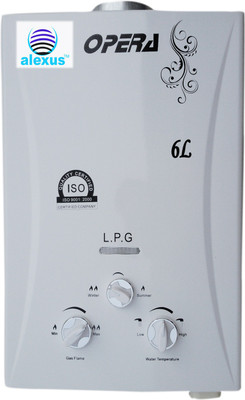 

Alexus 6 L Instant Water Geyser(White, Gas Geyser)