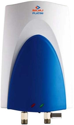 

Bajaj 1 L Instant Water Geyser(White, Blue, 1l 3kw Platini Px), Blue;white