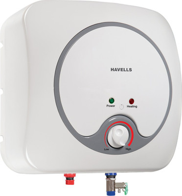 

Havells 10 L Storage Water Geyser(White, Grey, Quatro_10L), Grey;white