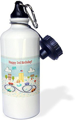 

3dRose 621 ml Water Purifier Bottle(White)