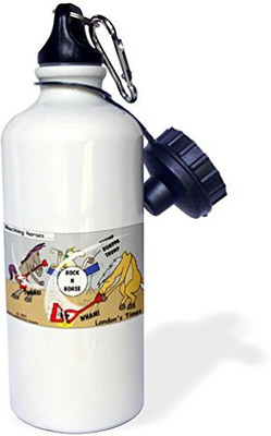 3dRose 621 ml Water Purifier Bottle(White)