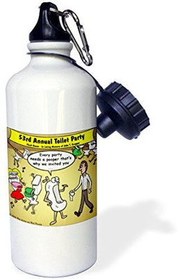 

3dRose 621 ml Water Purifier Bottle(White)