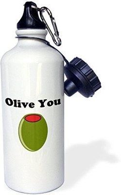

3dRose 621 ml Water Purifier Bottle(White)