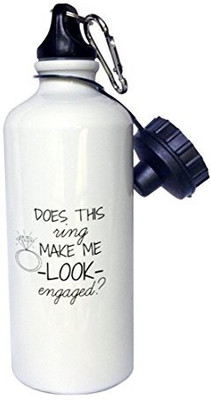 

3dRose 621 ml Water Purifier Bottle(White)