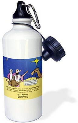 

3dRose 621 ml Water Purifier Bottle(White)