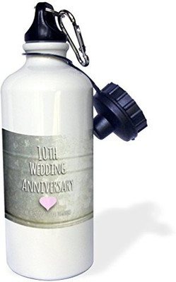 

3dRose 621 ml Water Purifier Bottle(White)