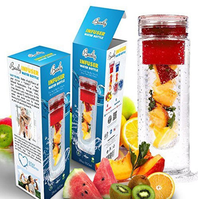 

Basily 828 ml Water Purifier Bottle(Red)