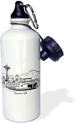 

3dRose 621 ml Water Purifier Bottle(White)