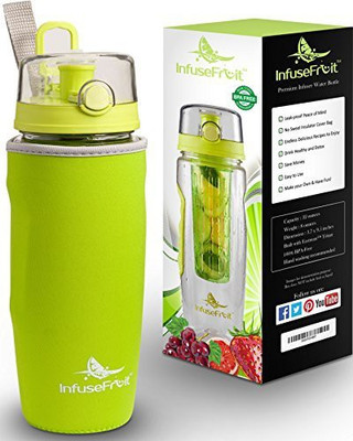 

InfuseFruit 946 ml Water Purifier Bottle(Green)