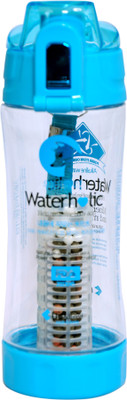 

Waterholic 500 ml Water Purifier Bottle(Blue, Clear)