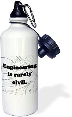 

3dRose 621 ml Water Purifier Bottle(White)