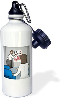 

3dRose 621 ml Water Purifier Bottle(White)