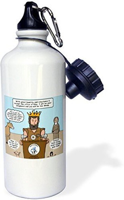 

3dRose 621 ml Water Purifier Bottle(White)