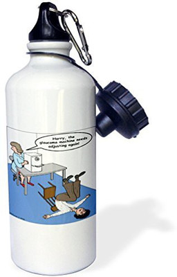 

3dRose 621 ml Water Purifier Bottle(White)