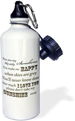 

3dRose 621 ml Water Purifier Bottle(White)